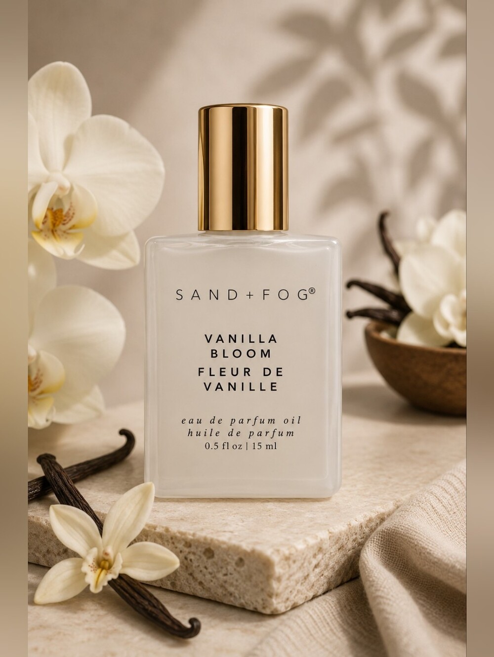 Sand + Fog Vanilla Bloom Eau de Parfum Oil Roller 15ml